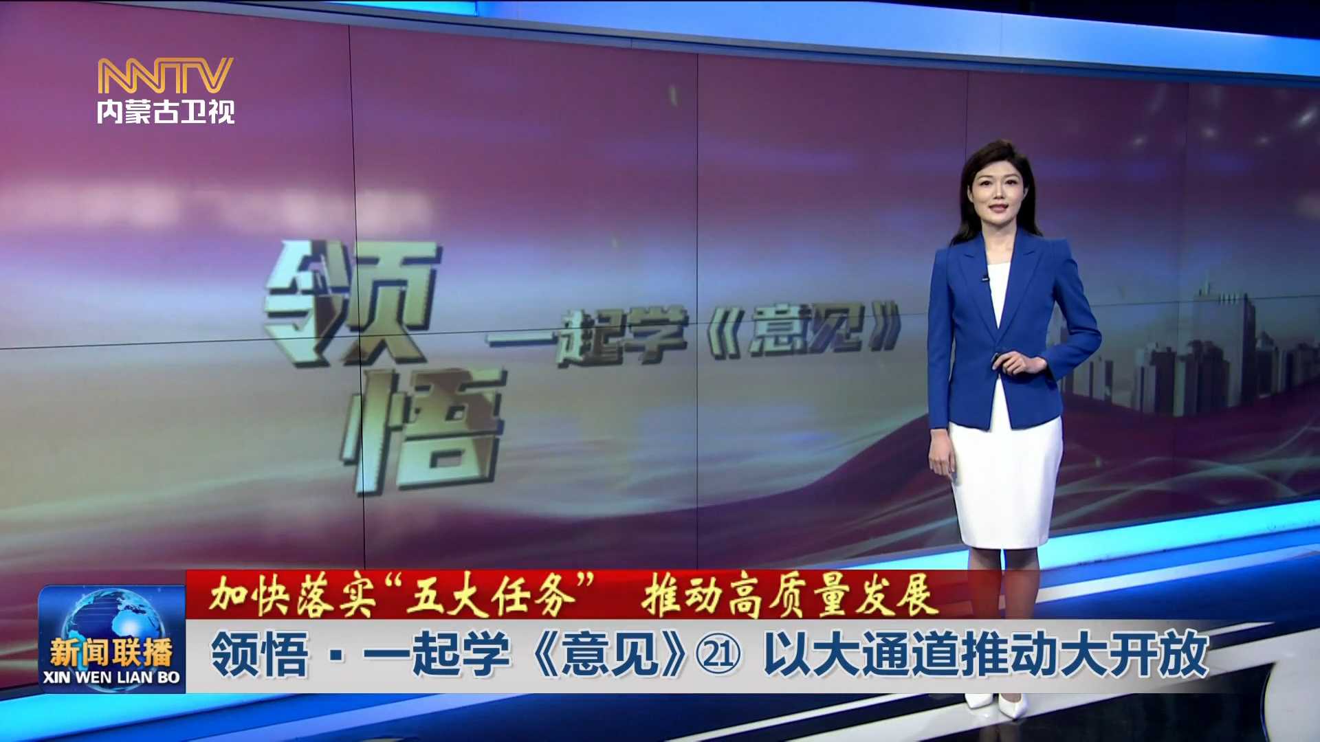 加快落實“五大任務(wù)” 推動高質(zhì)量發(fā)展丨領(lǐng)悟·一起學(xué)《意見》? 以大通道推動大開放